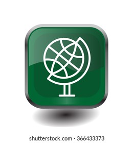 The globe. line vector icon