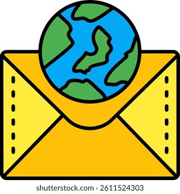 Globe Line vector Icon Design