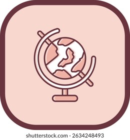 Globe Line vector Icon Design