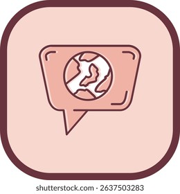 Globe Line vector Icon Design
