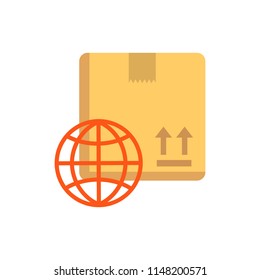 Globe Logistic Service Logo Icon Design