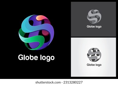 Globe Logo, based on letter S concept, you can use this logo for any business, especially for multimedia, technology and communications businesses.