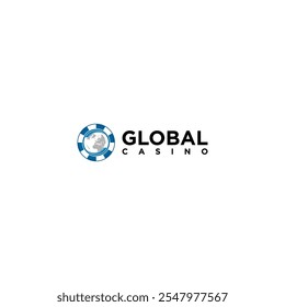 globe Logo Design for Casino Business, Gamble, Card Game, Speculate, etc-vector