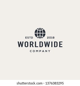 Globe logo design concept. Universal globe design.