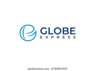 globe logo design. good for business global express logistics symbol vector concept