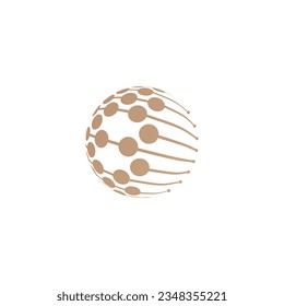 Globe logo design icon element vector with modern style