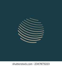 Globe logo design icon vector with modern style