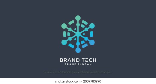 Globe logo design with modern technology concept Premium Vector part 4