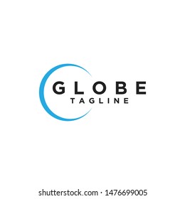 Globe logo design template illustration