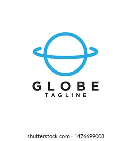 Globe logo design template illustration