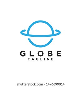 Globe logo design template illustration