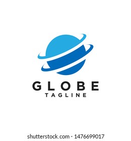 Globe logo design template illustration