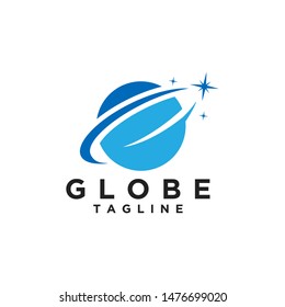 Globe logo design template illustration
