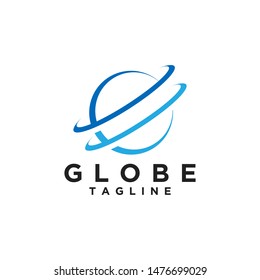Globe logo design template illustration