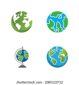 globe logo design template  vector globe design template