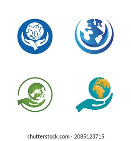 globe logo design template  vector globe design template