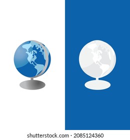 globe logo design template  vector globe design template