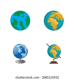 globe logo design template, vector globe design template