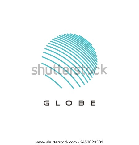 globe logo design vector icon with creative concept idea