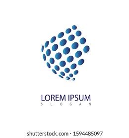 Globe Logo Design Vector Isolated On White Background