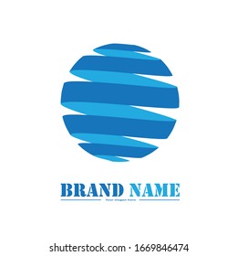 Globe Logo Design Vector Isolated On White Background