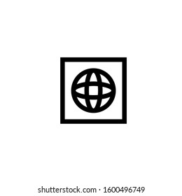 globe logo design vector template sign icon