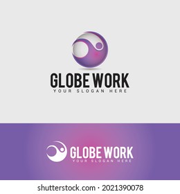  GLOBE Logo Design Vector Template
