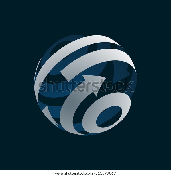 Globe Logo Element Symbol Globalization Stock Vector (Royalty Free ...