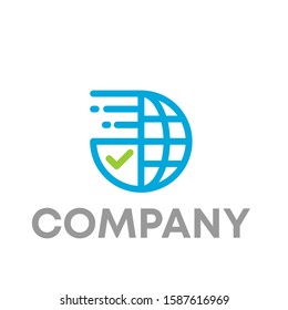 globe logo icon design template sign