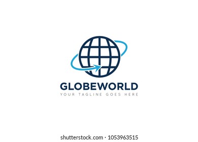 globe logo and icon Vector design Template. Vector Illustrator Eps.10