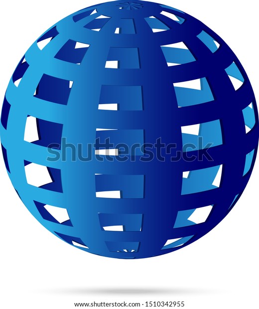 Globe Logo Isolated On White Background Stock Image Download Now