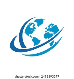 globe logo simple clean and elegance