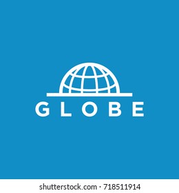 globe logo stylized creative design template