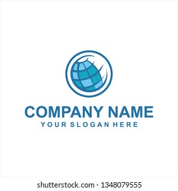globe logo vector