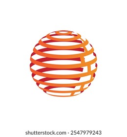Globe logo vector design illustration