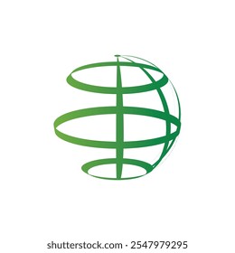 Globe logo vector design illustration