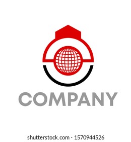 globe logo vector design template sign