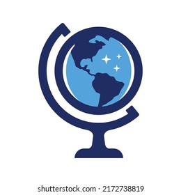 Globe logo vector designs template