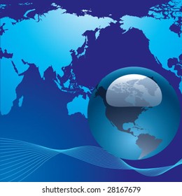  globe map