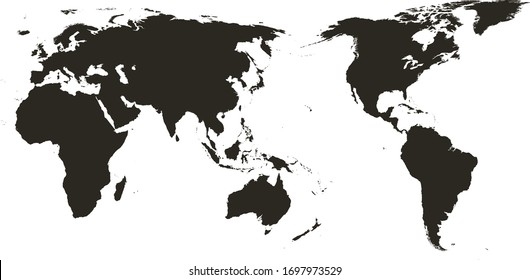 Globe Map in Creative Modern Design. Vector Illustration