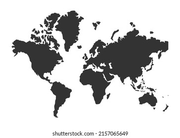 globe map icon with black color