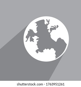 globe map icon, health vector icon