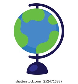 Globe map icon isolated design on white background.