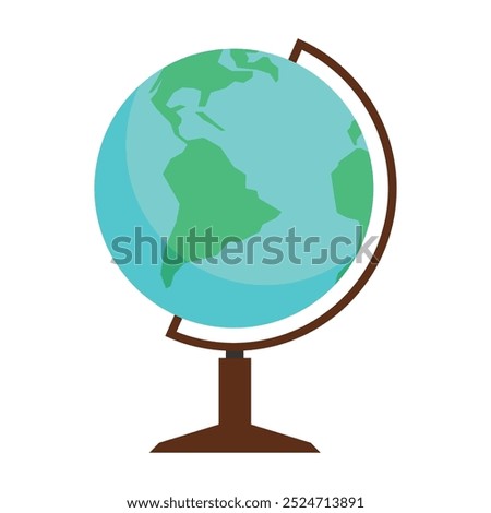 Globe map icon isolated design on white background.