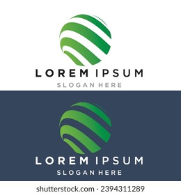Globale Karte rund um das Logo der Erde, Vektorgrafik, Vektorerdkugeln einzeln auf schwarzem Hintergrund.