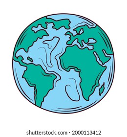 globe map world isolated icon