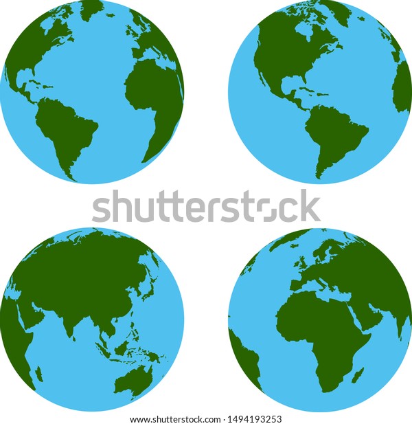 Globe Map Globe Worldwide Stock Vector (Royalty Free) 1494193253