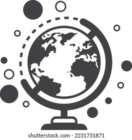 Handschuhmodell-Illustration in minimalem Stil einzeln auf Hintergrund