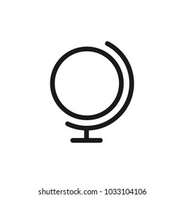 Globe modern simple outline vector icon