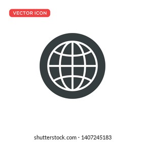 Globe Network Icon Vector Illustration Design